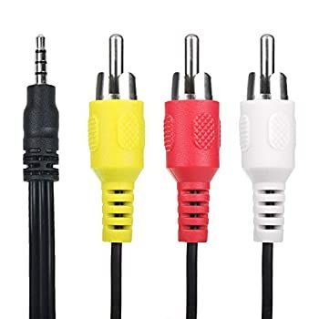 SLLEA 5フィート 3.5mm to RCA A V TV ビデオケーブルコード ONN 7インチ 9インチ 10インチ ポータブルDVDプレーヤー用