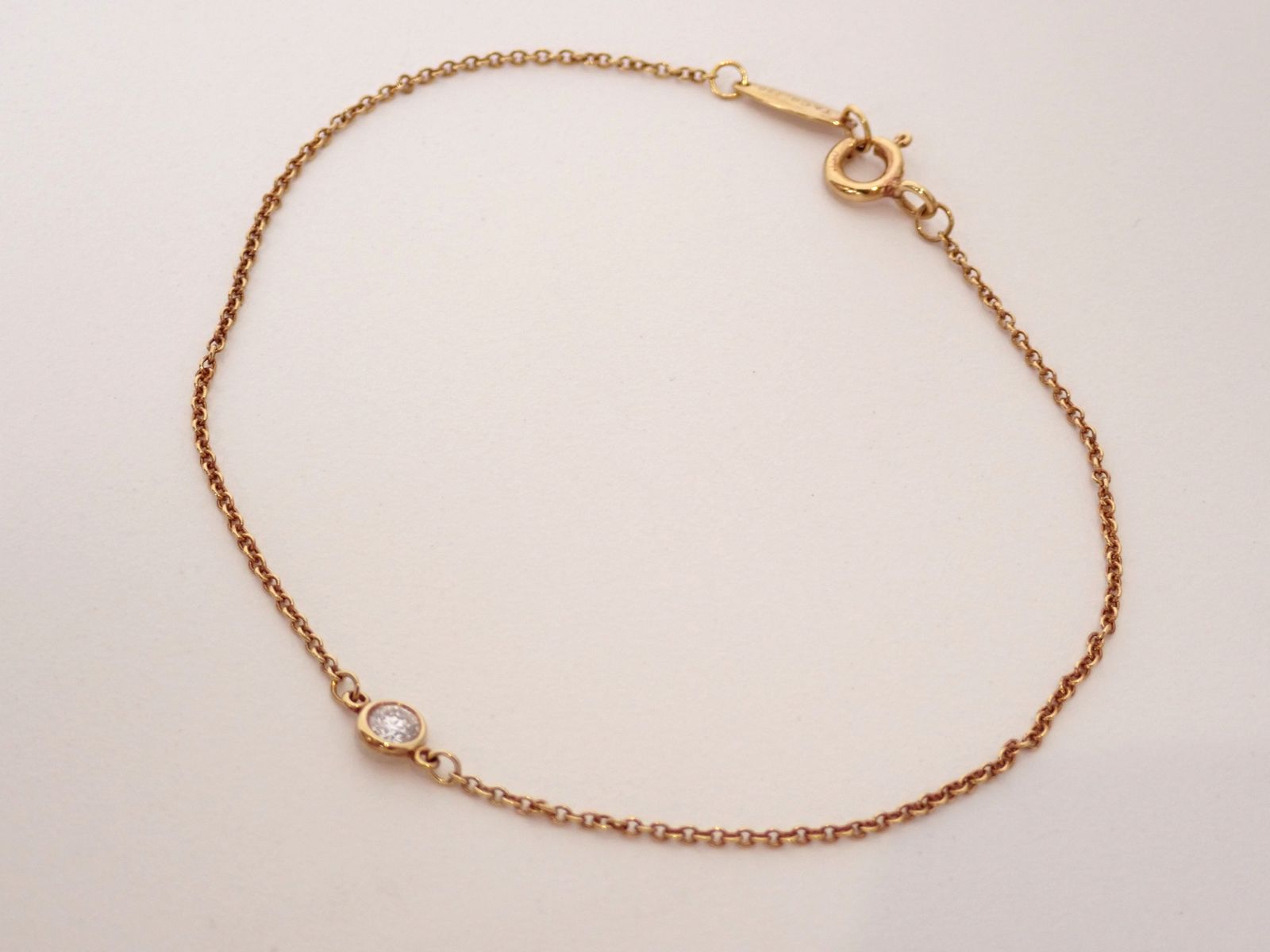 TIFFANY&Co.(ティファニー)K18 シングルダイヤモンド バイザヤード
