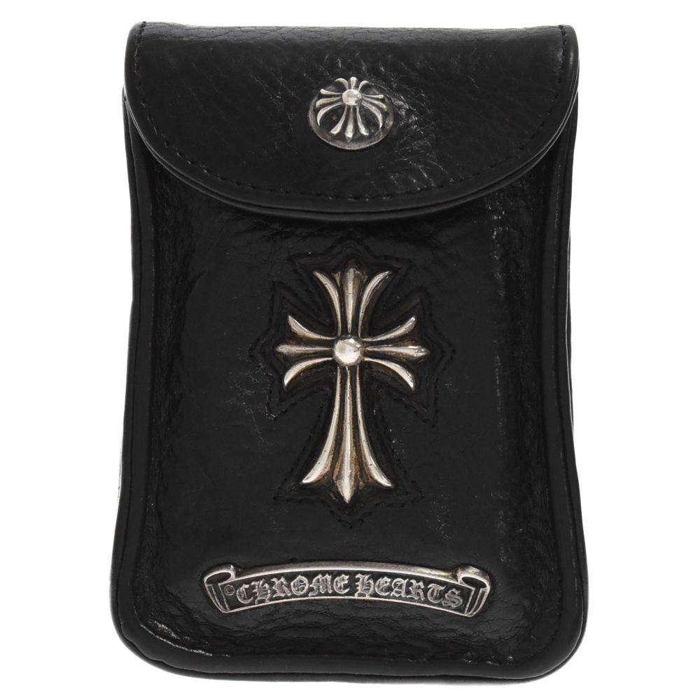 CHROME HEARTS (クロムハーツ) BLT POUCH CIGARETTE2 ロゴプレート ...