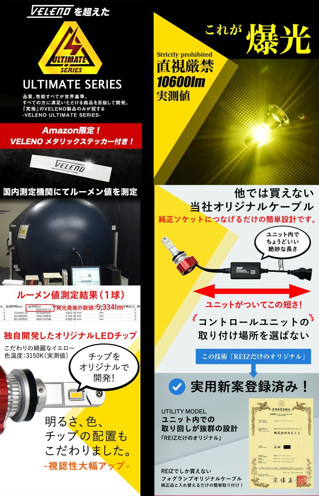 送料無料お手入れ要らず新品 VELENO 爆光 カラーチェンジ フォグ H8 H11 H16