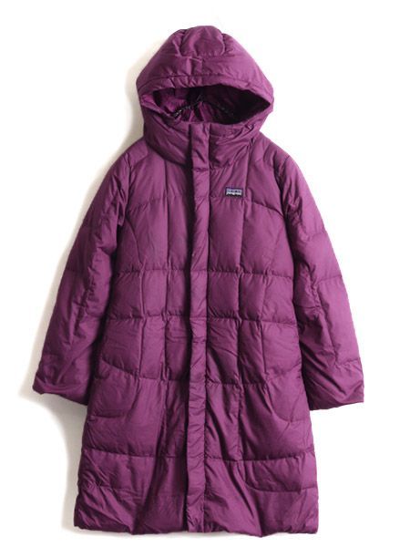 patagonia パタゴニア ダウンジャケット パープル M（ガールズ M