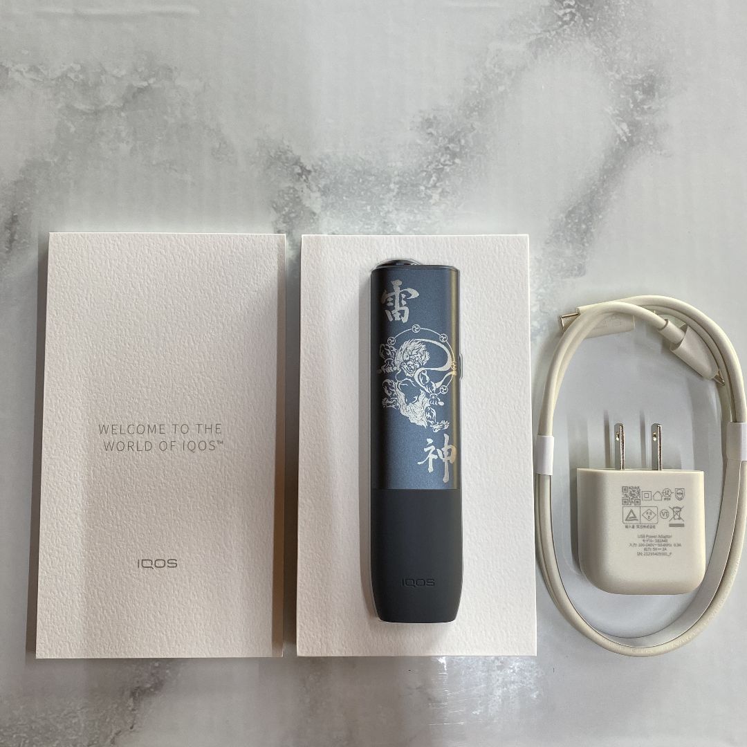 0iqos iluma one 雷神グレーレーザー加工 アイコス イルマワン