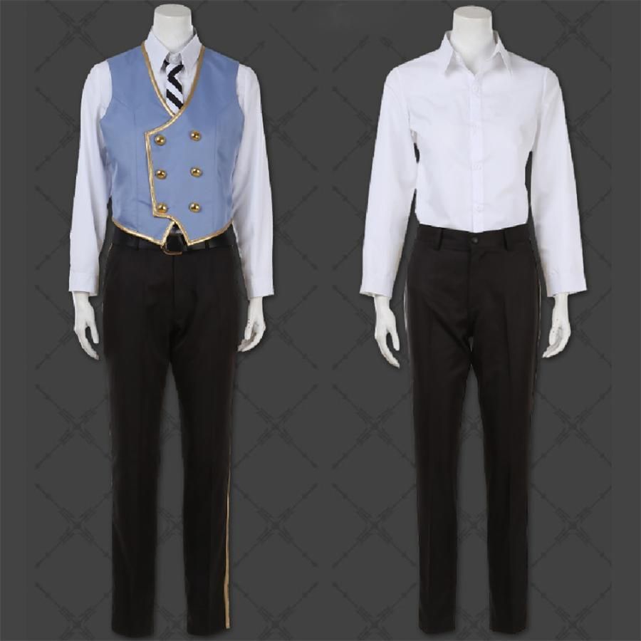 ジェイド リーチ ツイステッドワンダーランド ツイステ オクタヴィネル寮 リトル マーメイド制服 コスプレ衣装 演出服 変装 仮装 イベン