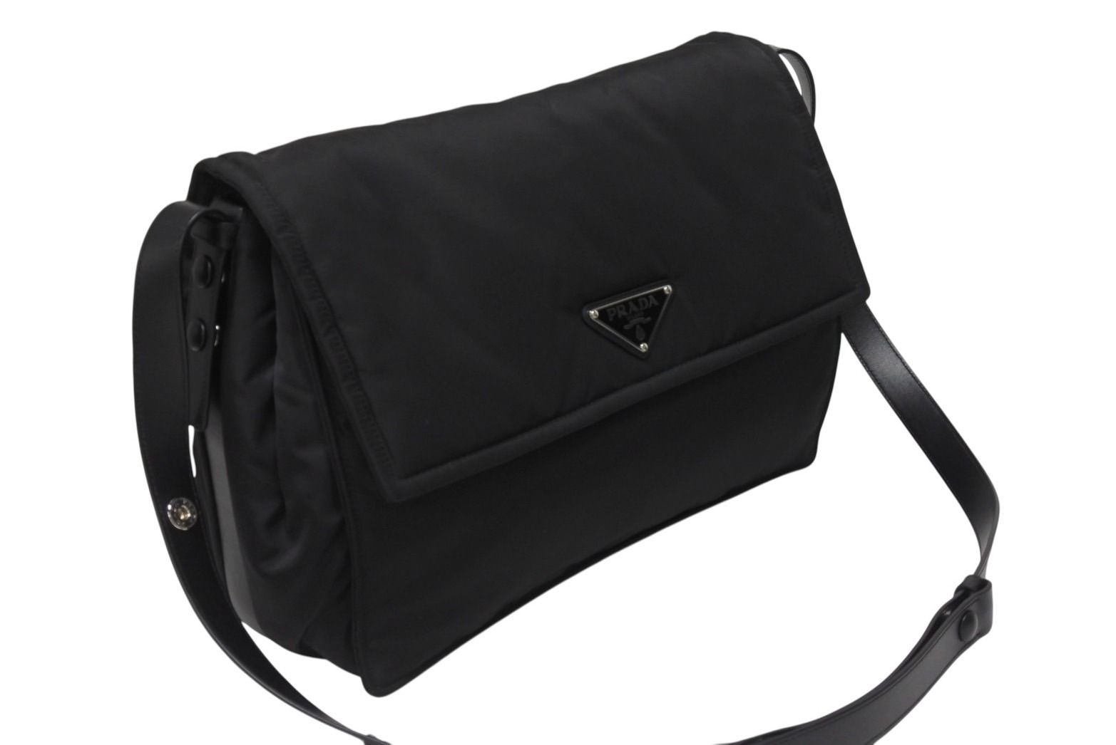極美品 PRADA プラダ ラージ パデッド ショルダーバッグ 1BD256