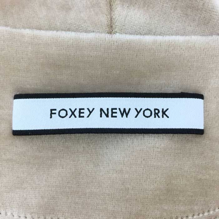 フォクシー FOXEY パーカー Parka ストレッチベロア サイズ38 41474