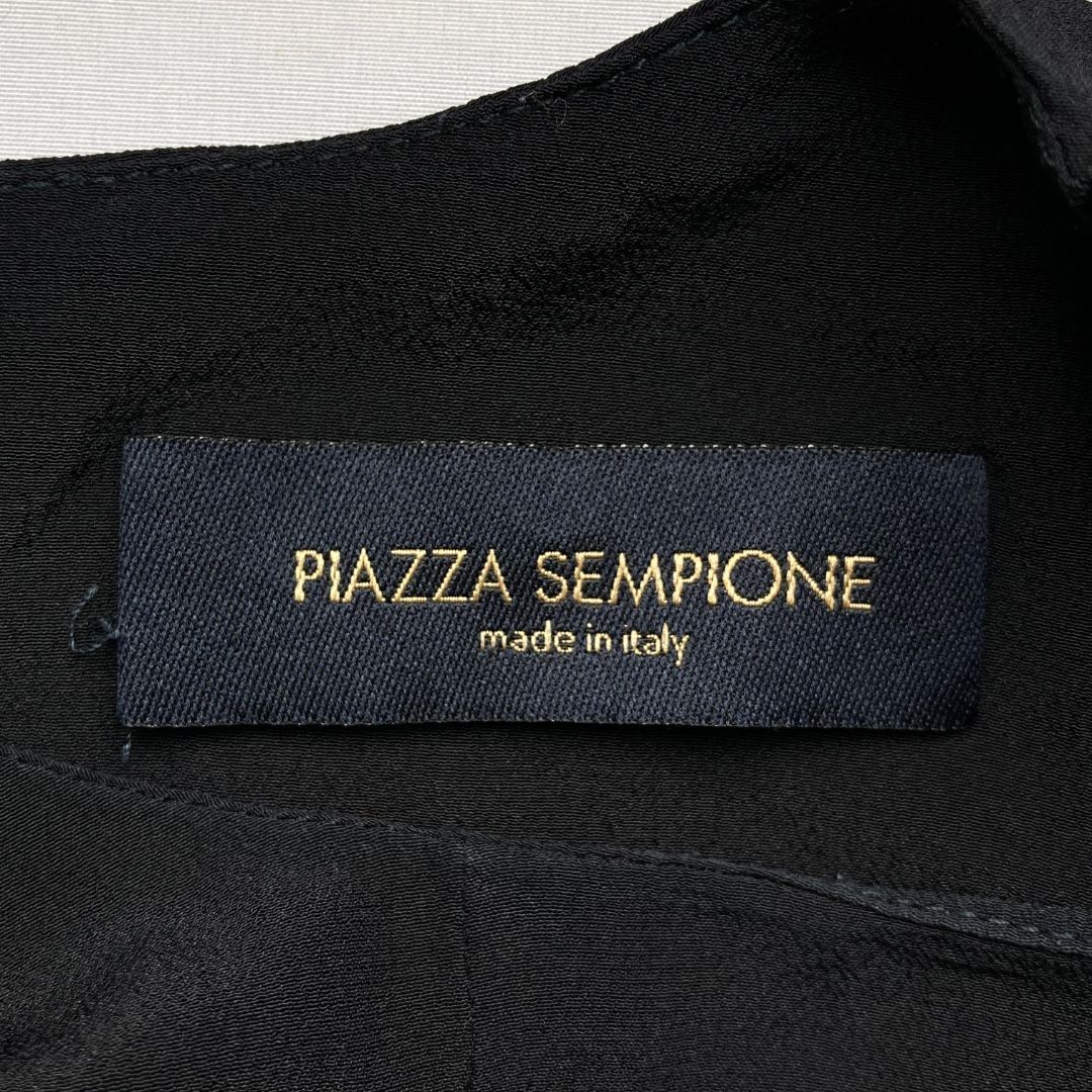 PIAZZA SEMPIONE（ピアッツァセンピオーネ） ネイビー ブラウス 長袖 