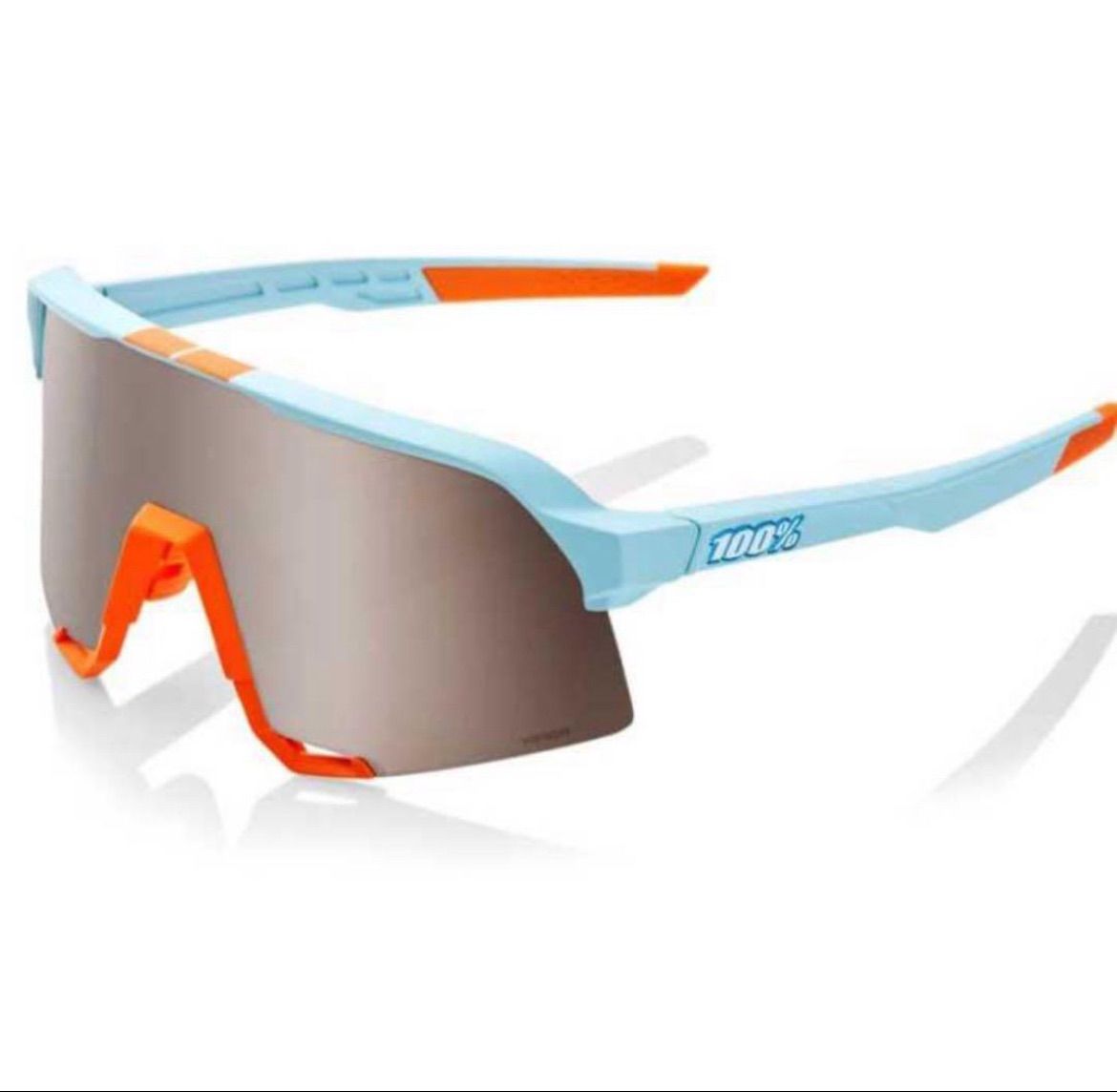 新品100% ヒャクパーセント S3 Neon Orange サングラス 野球 100% S3 Sunglasses - Neon Orange, HiPER RedMultilayer Lens