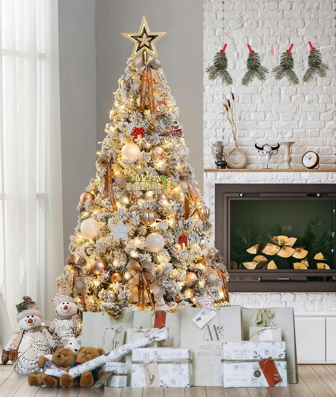 クリスマスツリー 針葉樹 大型 北欧 クリスマスツリー 赤 オーナメント キラキラ 雰囲気満々 豊富な枝数 クリスマス飾り 組み立て式 おしゃれ リビング 室内 雪化粧 クリスマスツリー 北欧 大型 オーナメント 針葉樹 スリム