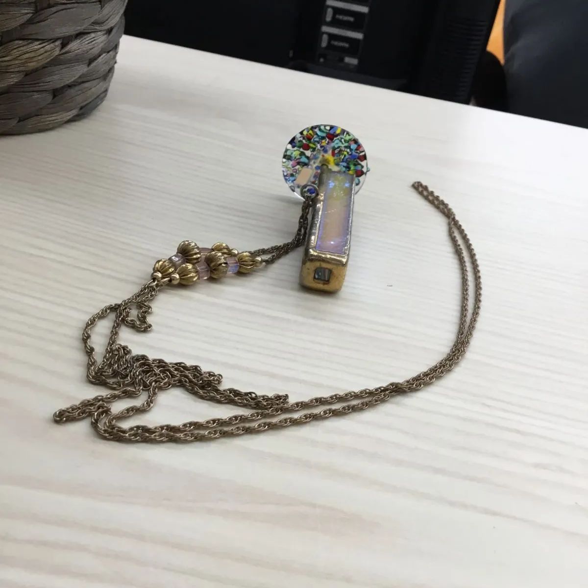 万華鏡 ネックレス 万華鏡作家ハンドメイド ホイールスコープ
