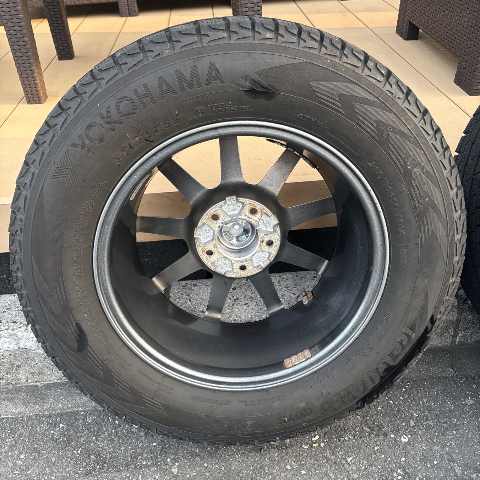 最終値下げ【送料無料】GRASS社外ホイール16インチ 215/70R16 16×6.5J 