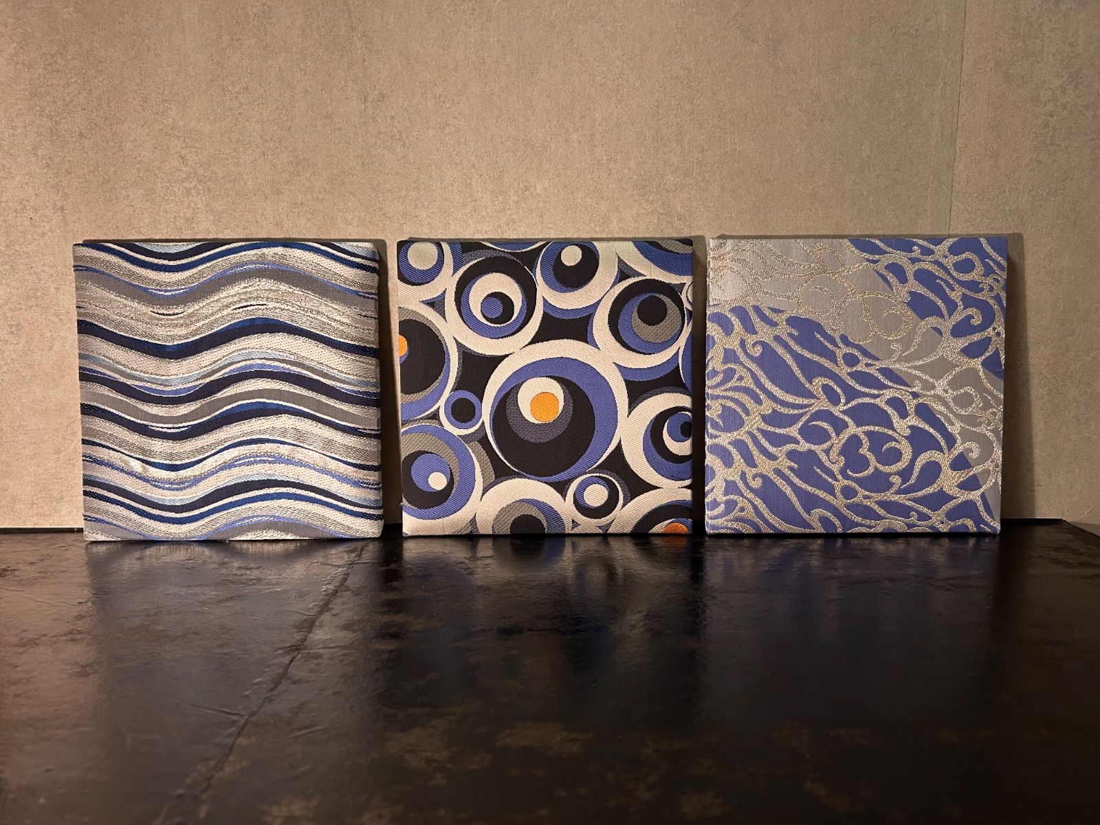 安治郎袋帯アートパネル25×25