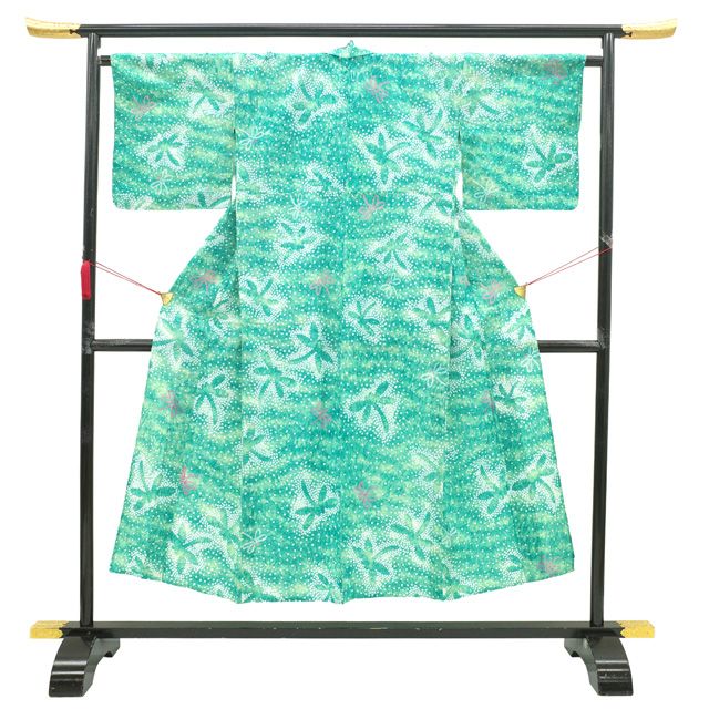 中古】 夏物 本場有松鳴海絞り 浴衣 リサイクル 有松 ゆかた