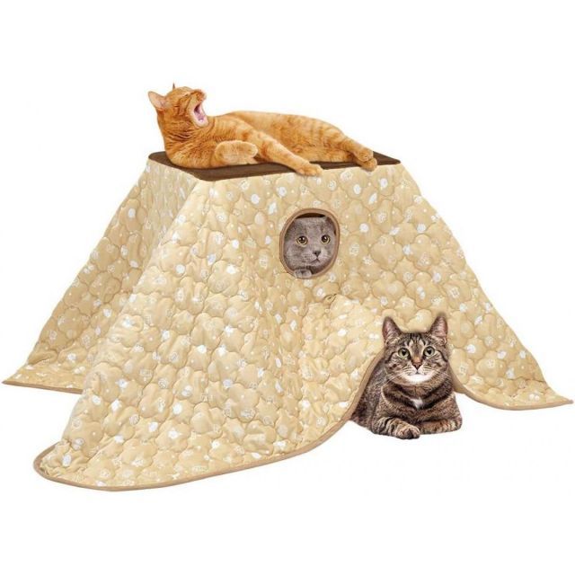  マルカン 遠赤外線 にゃんこの 和み にゃごみ こたつ 2段 CT-545 猫用 コタツ あったか 暖房 寒さ対策 かわいい ネコ ねこ 秋 冬 その他 メモリアル用品