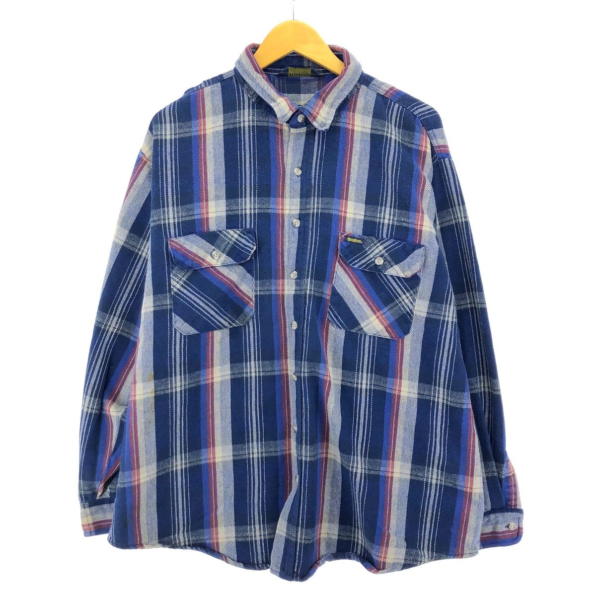 古着 90年代 オシュコシュ Osh kosh 長袖 フランネルチェックシャツ メンズXXL/eaa421629