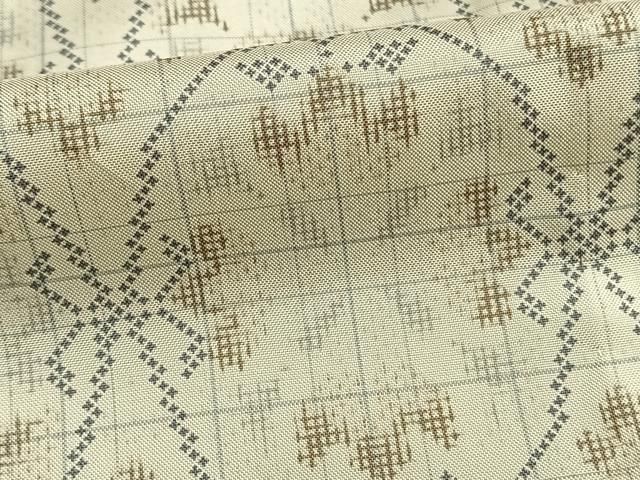 平和屋着物○本場大島紬 一元絣 立波花文 正絹 逸品 AAAW9356zg