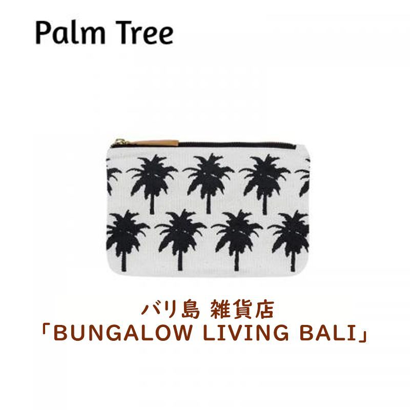 バリ島】BUNGALOW LIVING BALI ポーチ(Palm Tree) - メルカリ