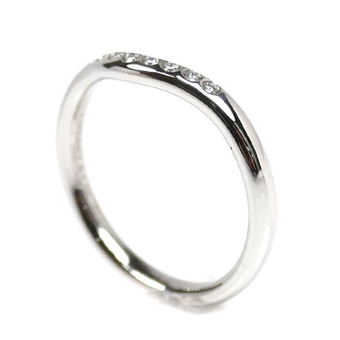 TIFFANY&Co. ティファニー Pt950プラチナ カーブドバンド リング