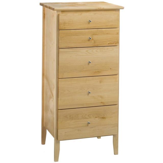 木製チェスト チェスト リビングチェスト 引き出しチェスト ５段  幅50cm高さ104.5cm 完成品