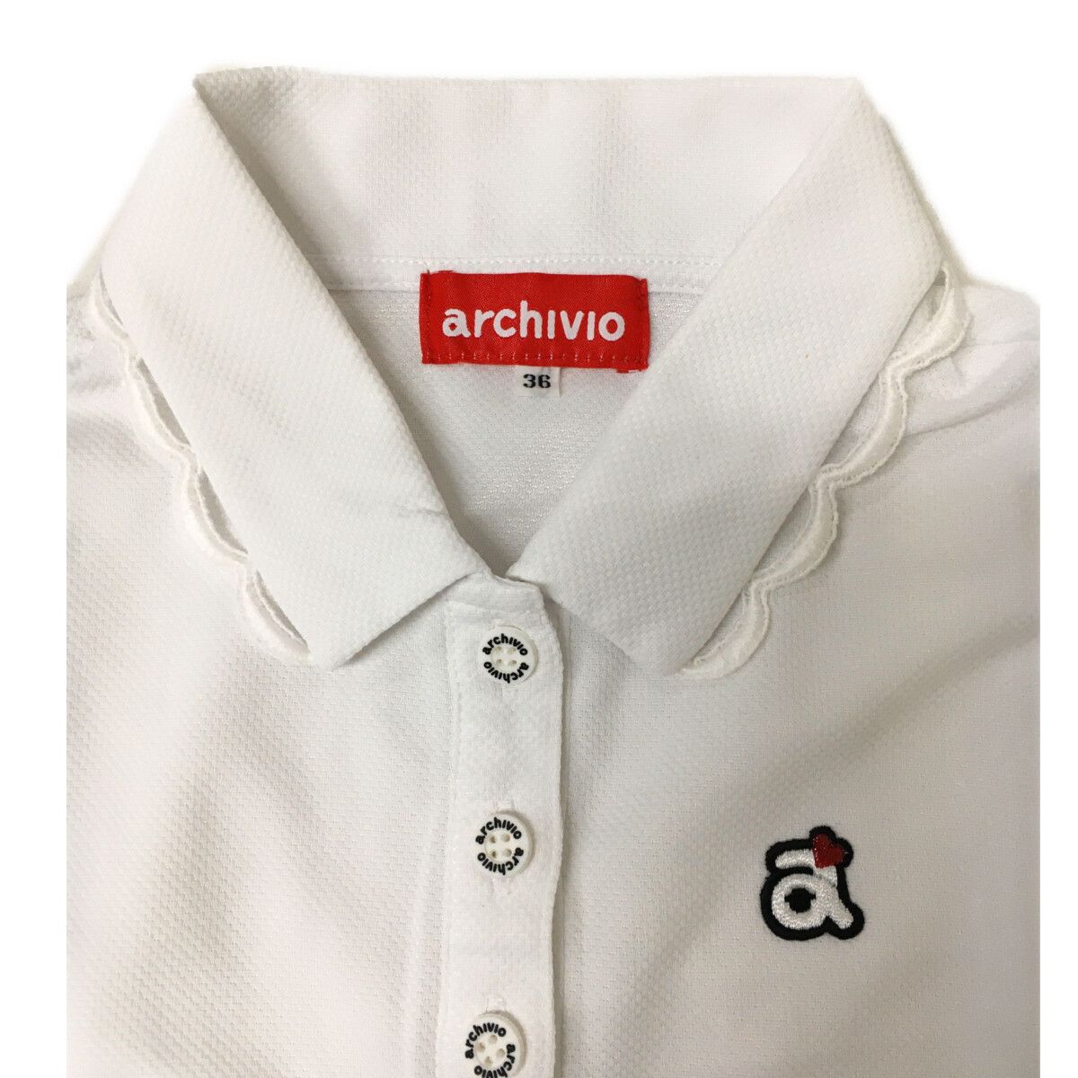 中古 レディース アルチビオ archivio ノースリーブ 36(S) 白 ホワイト