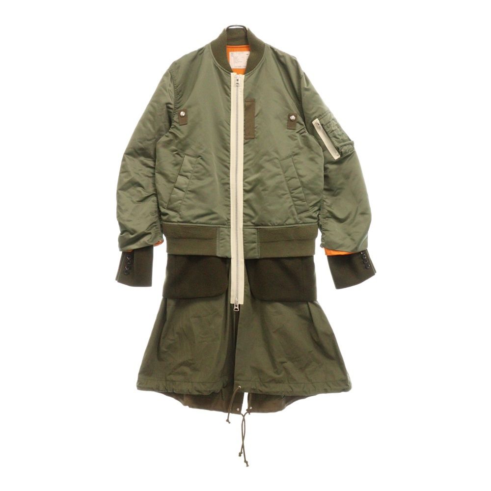 Sacai (サカイ) 20AW Nylon Twill Coat 20-02354M ドッキング ナイロン