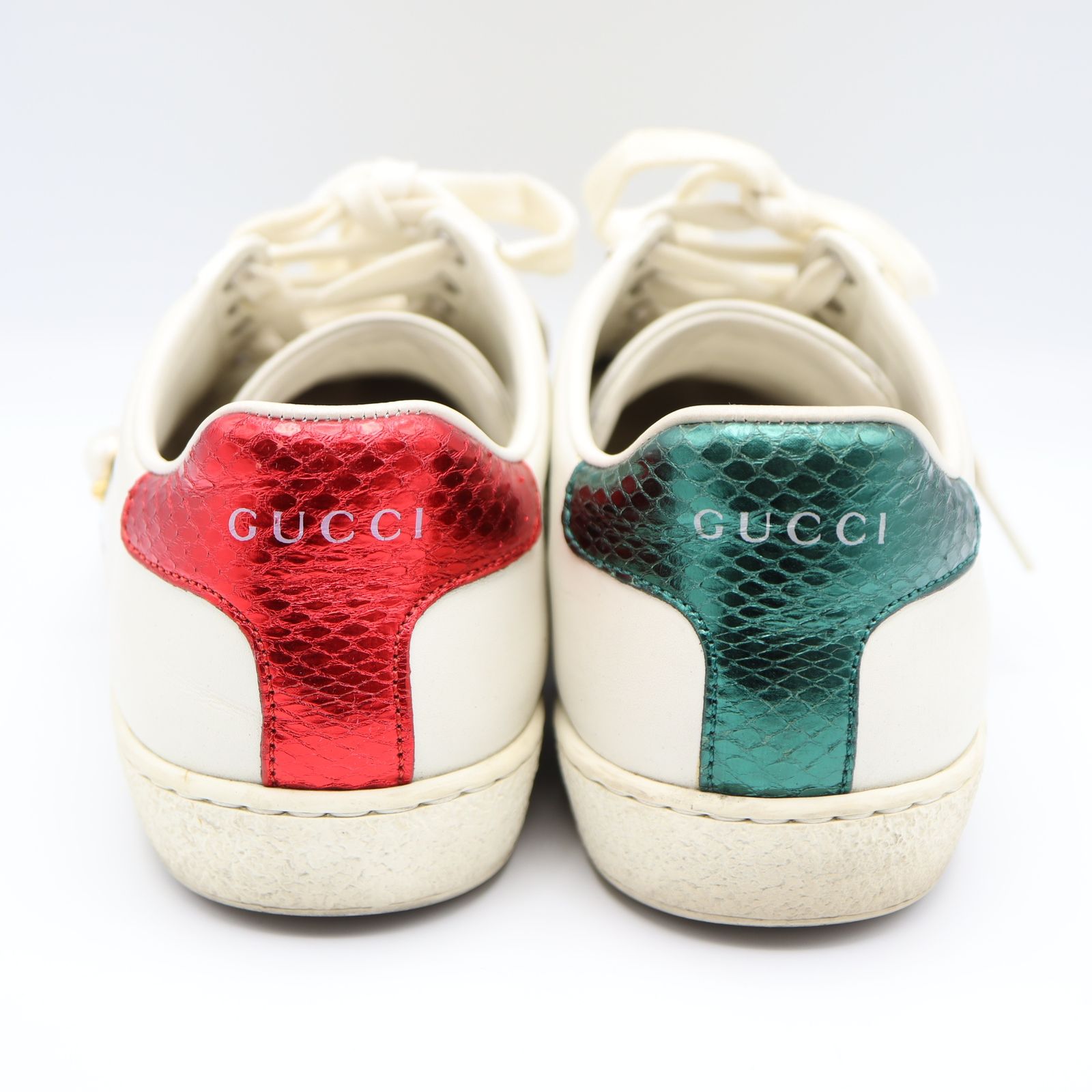 GUCCI グッチ レザースニーカー シェリーライン パール GUCCI グッチ 438218 スニーカー エース シェリーライン フェイク