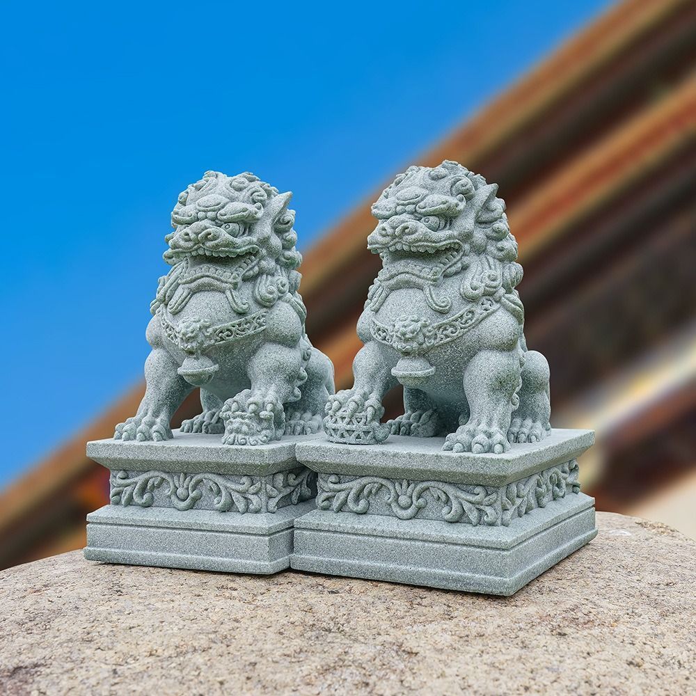 獅子 置物 工芸品 オブジェ 優雅 伝統的 運 金運 健康運 出世運