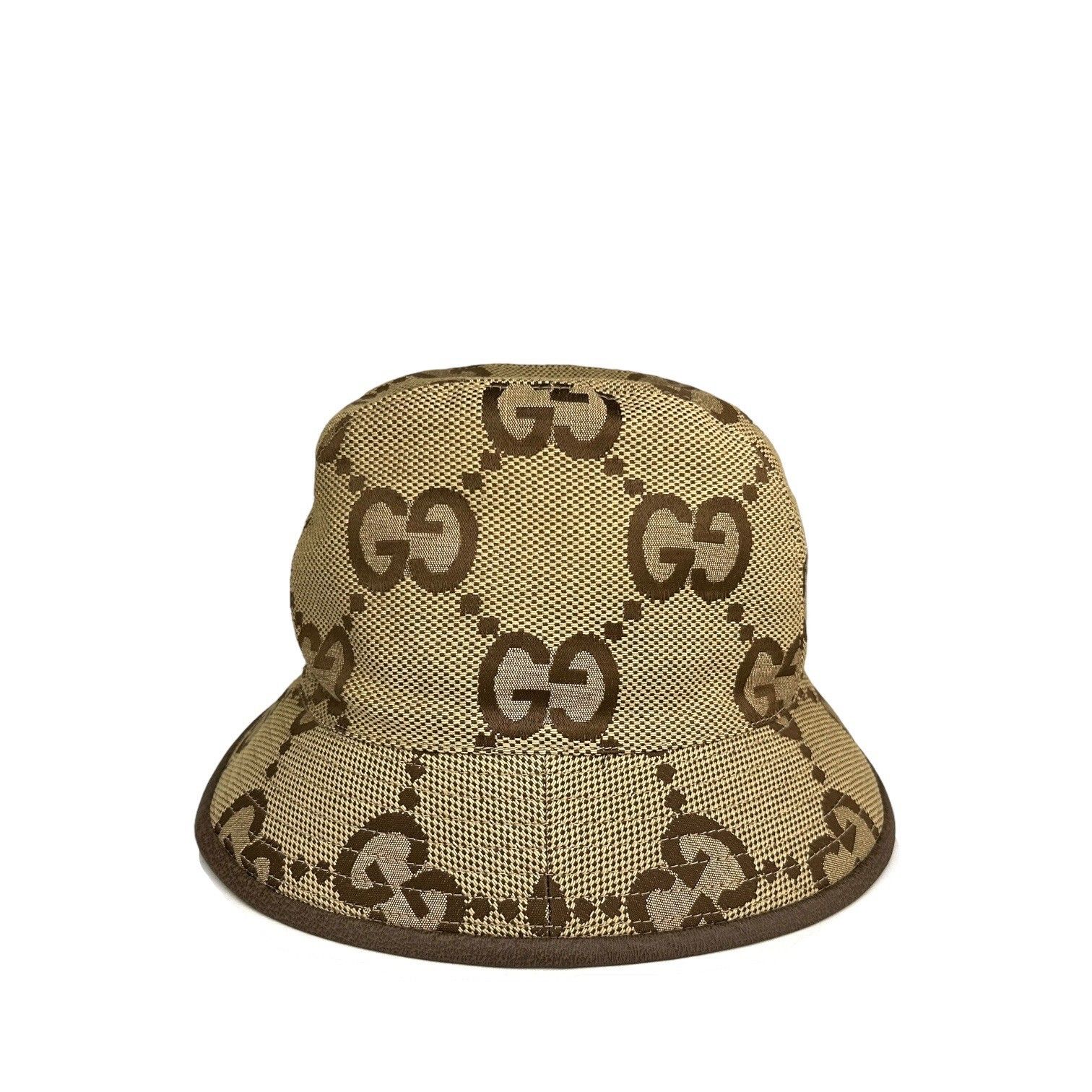GUCCI バケットハット GG柄 シェリーライン キャンバスハット L