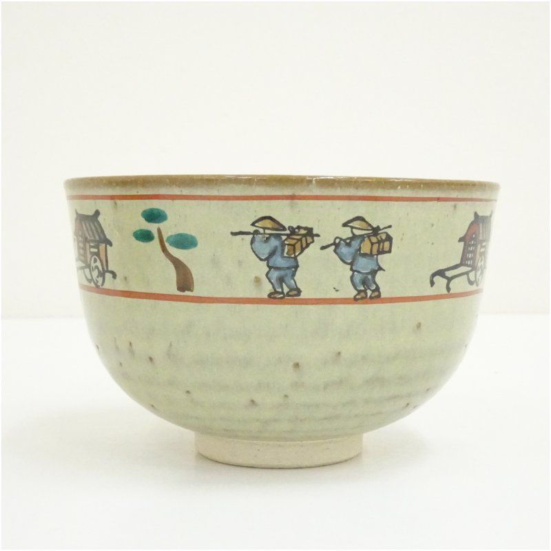 奈良絵茶碗（箱付） 茶道 抹茶 おしゃれ 抹茶茶碗 抹茶碗 和食器