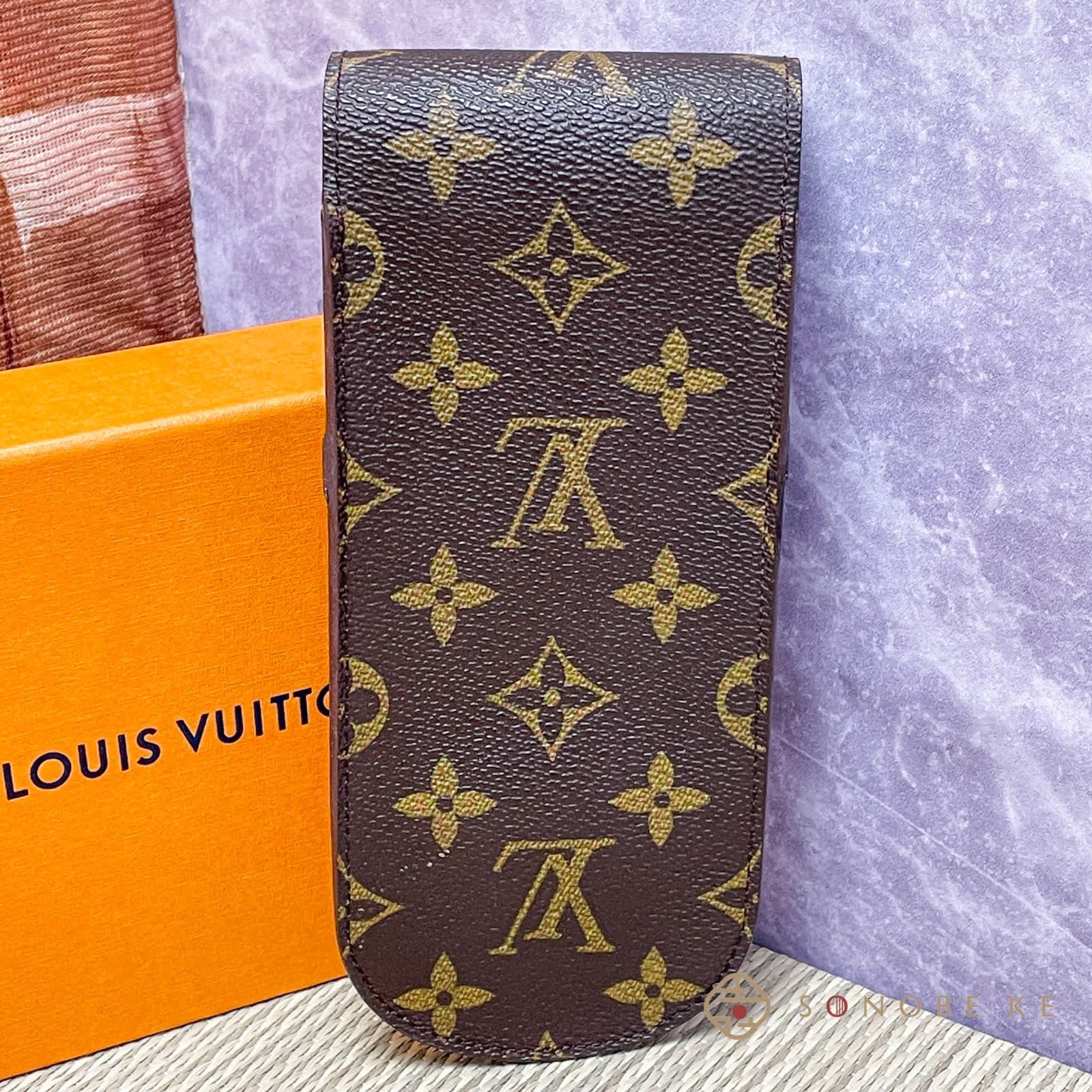 1円 超美品 ヴィトン M62962 モノグラム エテュイ リュネット