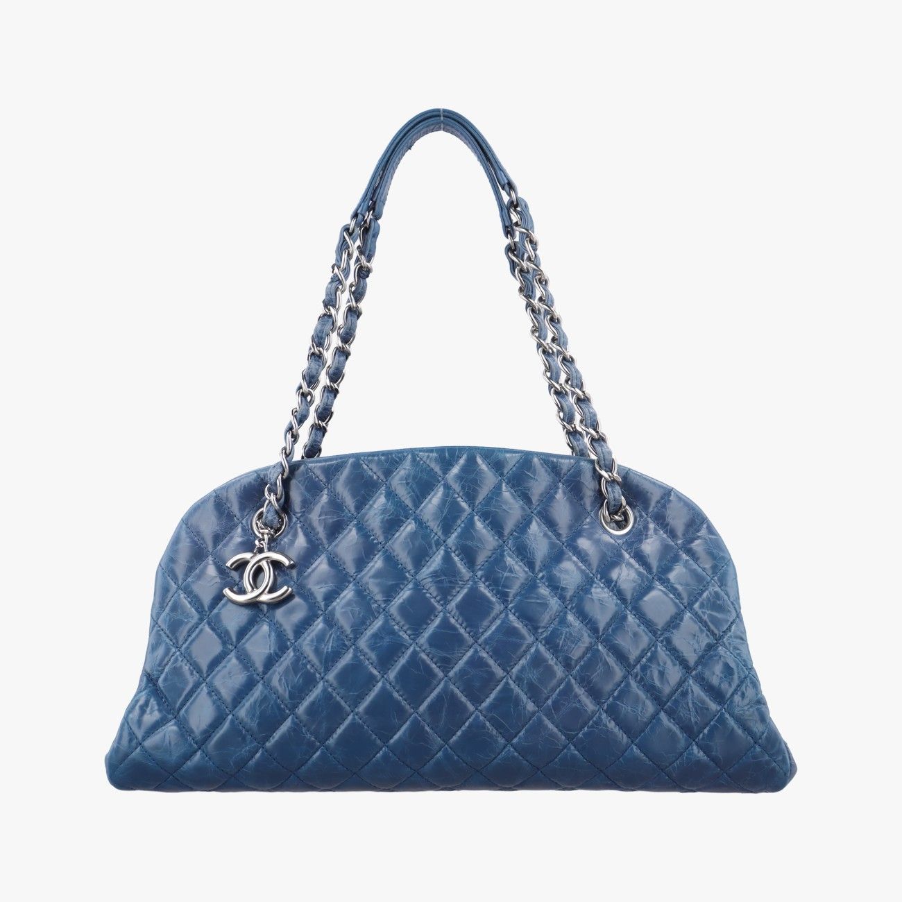 シャネルChanelマドモアゼル ボーリングブルーレザーA6686915749321