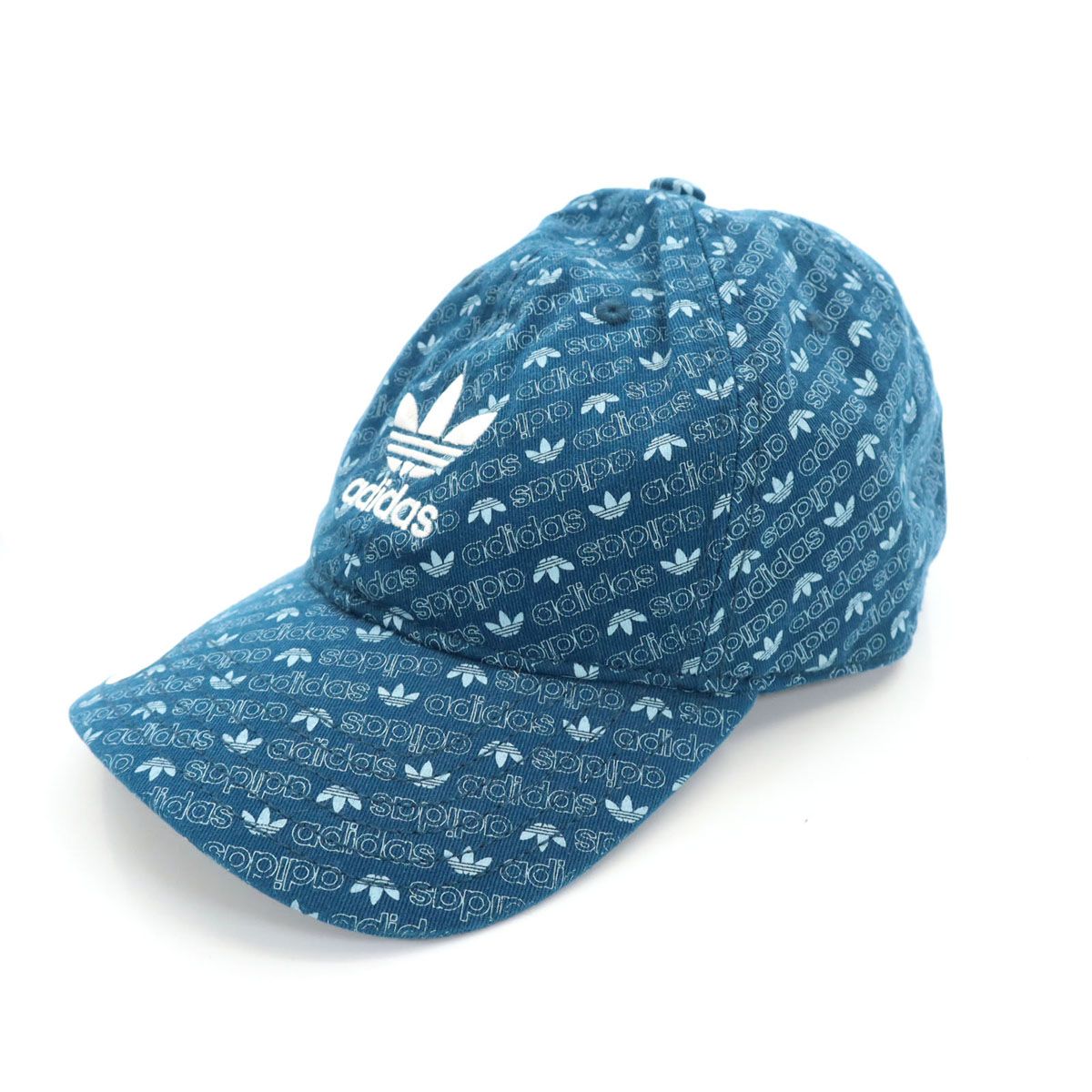 レア【新品】アディダス キャップ USA レディース 総柄 トレフォイル ロゴ 未使用 adidas アディダス トレフォイルロゴ 総柄 キャップ OSFW