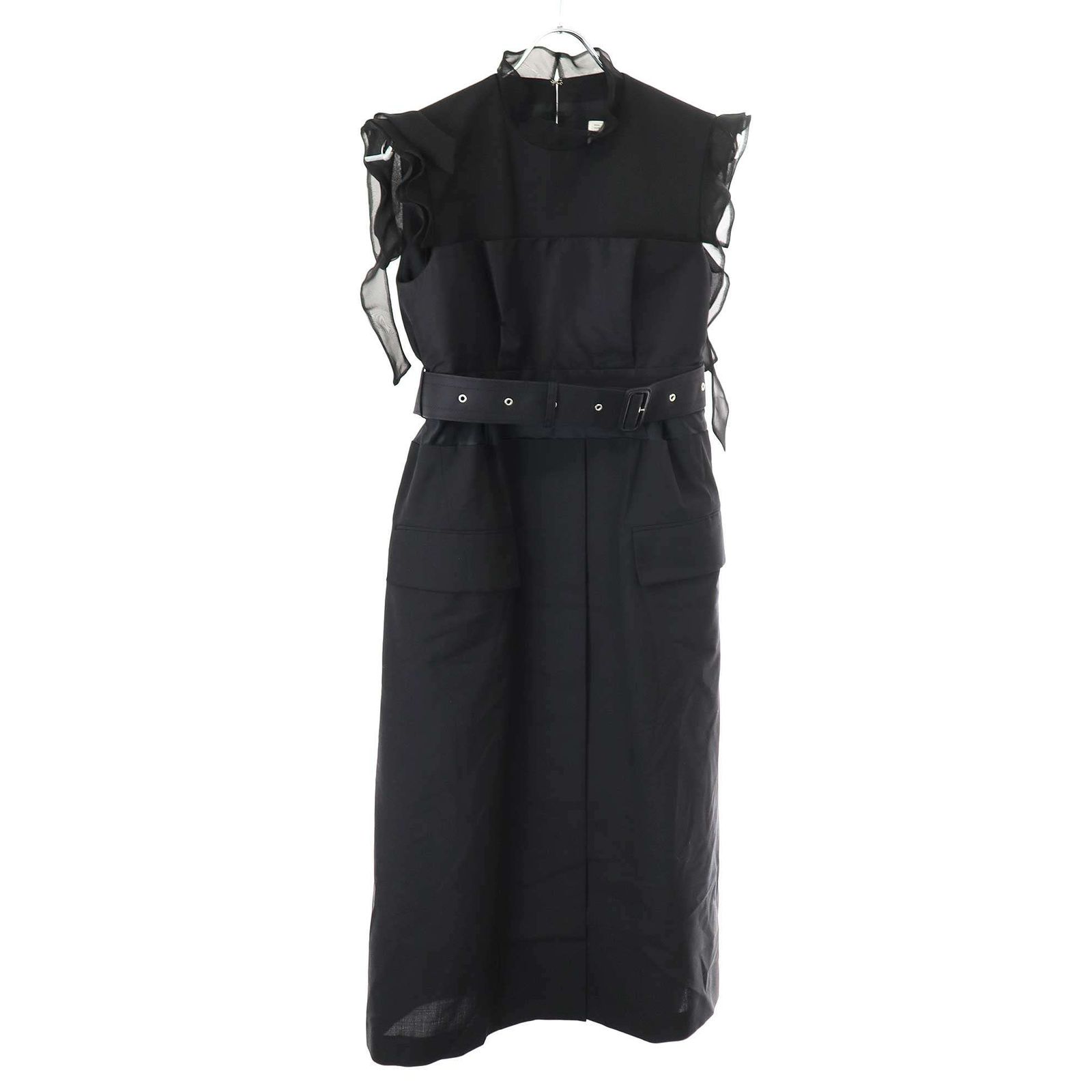 sacai サカイ 22AW Sutiting Mix Dress スーチングミックスドレス