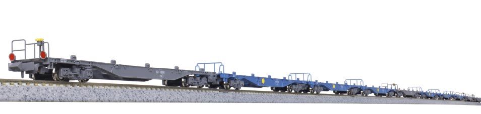 KATO 10-1963 コキ104+107(JRFマークなし)コンテナ無積載 KATO コキ104+107(JRFマークなし)コンテナ無積載 10両セット