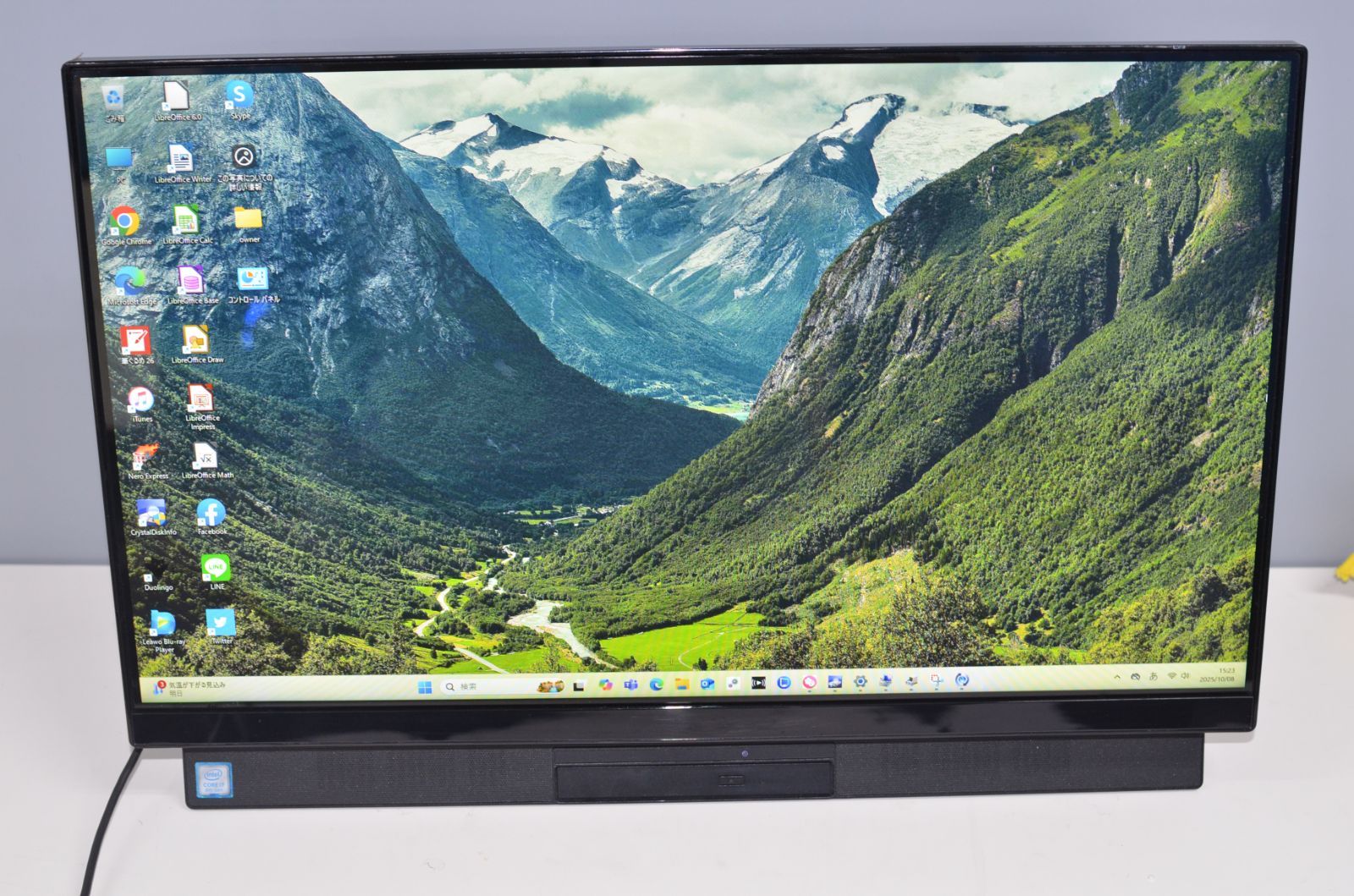 一体型パソコン Windows11 office NEC DA770|M Core i7-8565U|大容量HDD2TB|メモリ8GB|ブルーレイ|23.8インチ|テレビ機能