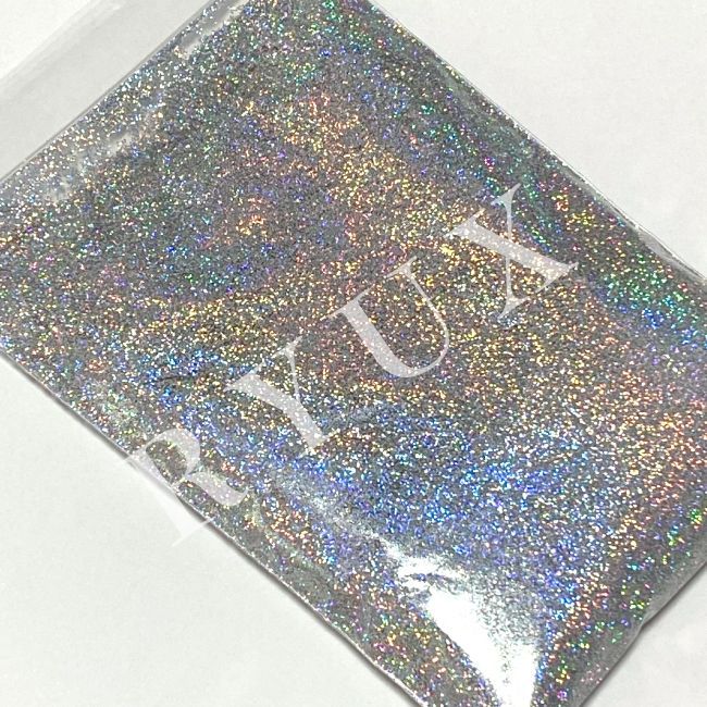 ラメ グリッター レインボーシルバー 0.3mm 50g 塗装 素材