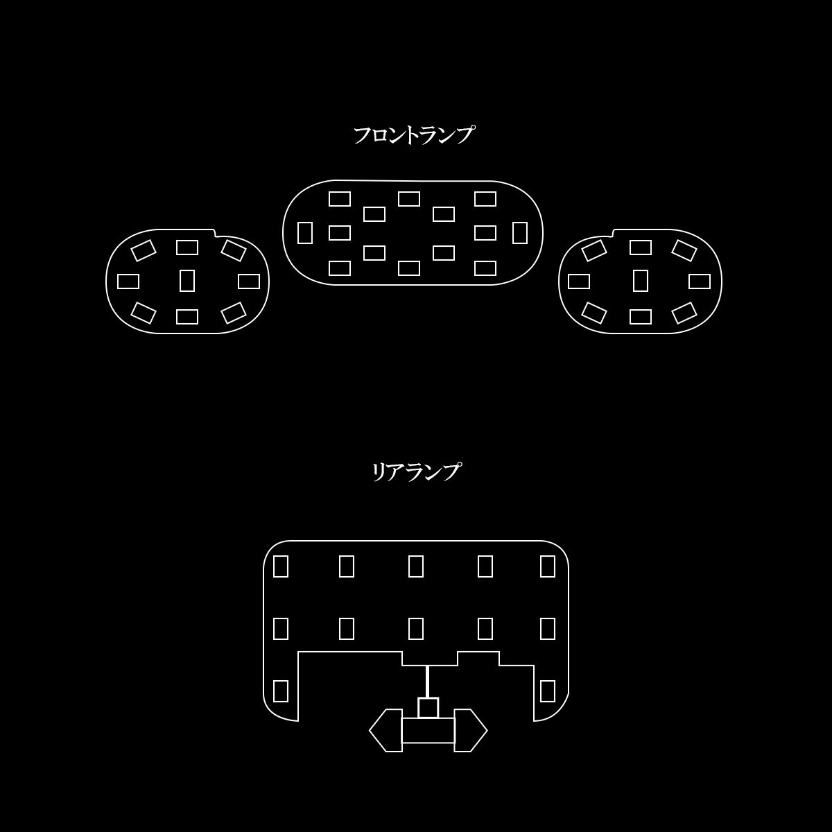 LED ルームランプ ニッサン サクラ B6AW 電球色 3000K ウォームホワイト