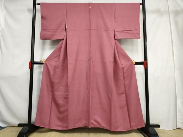 平和屋着物▽上質な色無地 単衣 霞地紋 水色 正絹 逸品 DAAS0294az