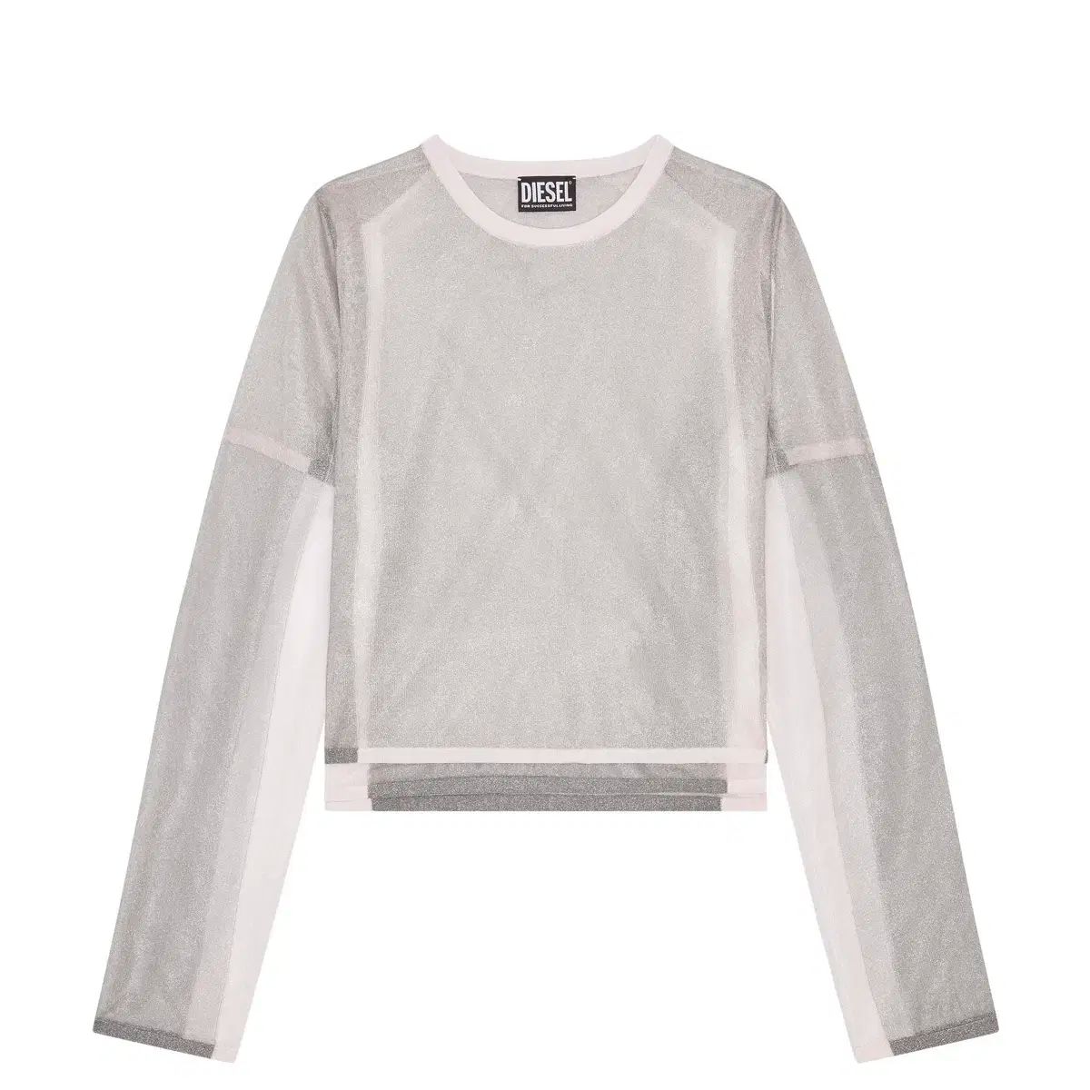 S DIESEL ディーゼル D リング シースルー レイヤード トップス