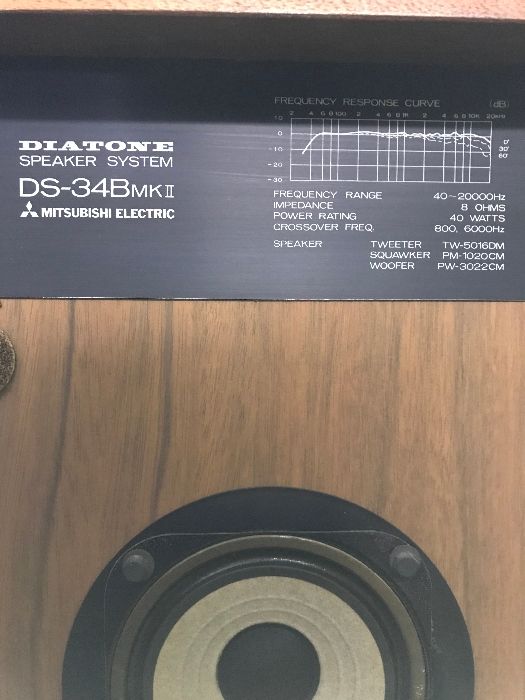 DIATONE SPEAKER SYSTEM DS-34B MKⅡ MITSUBISHI ELECTRIC ダイヤトーン スピーカー ペア 三菱 -  メルカリ