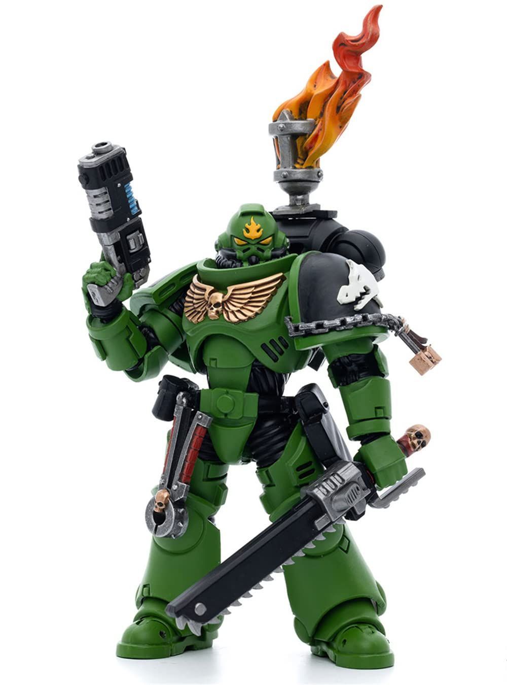 新品 HiPlay JoyToy × Warhammer 40K 兵士 火トカゲ 可動 フィギュア- Salamanders Intercessors Sergeant Tsek'gan