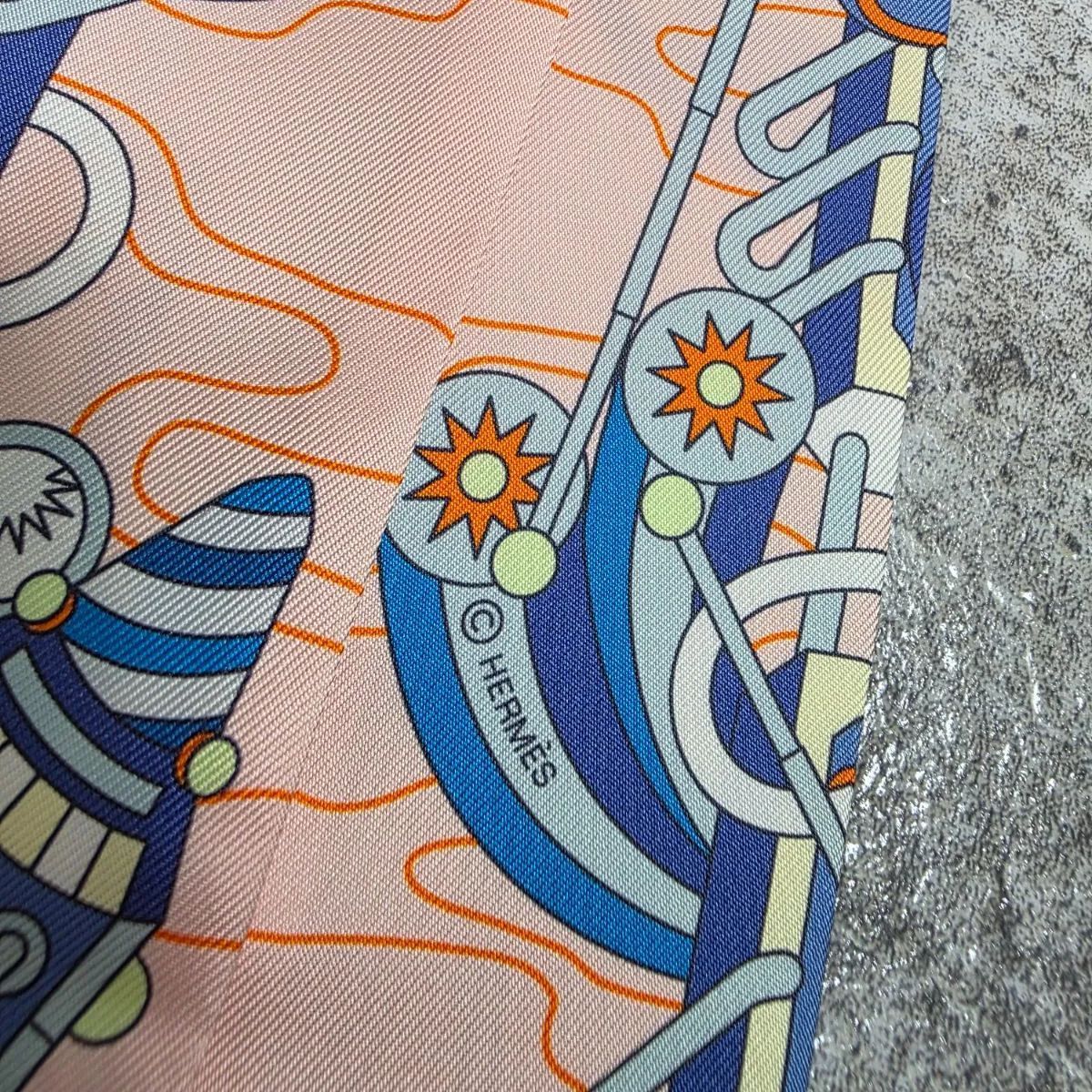 【美品】HERMES エルメス　オデッセイ ツイリー 楽天市場】エルメス HERMES スカーフ ツイリー シルク 