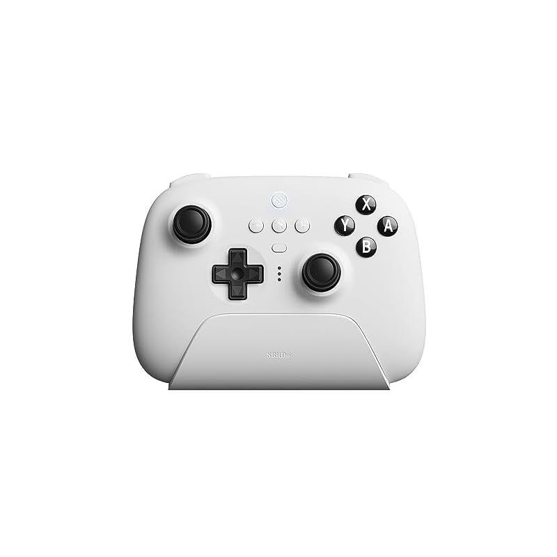 8bitdo ultimate 充電ドックを備えたBluetoothコントローラー、スイッチ用のワイヤレスプロコントローラー、Windows、およびsteam  Deck (White) - メルカリ