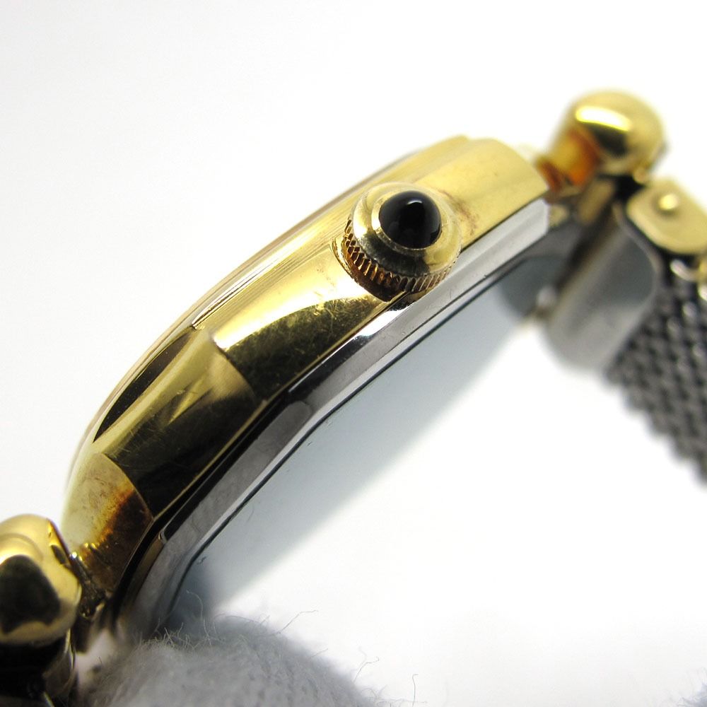 直売値下SEIKO セイコー 1400-7460 クレドール 14K×SS×革ベルト クォーツ レディース 14K刻印 93737 腕時計 クレドール