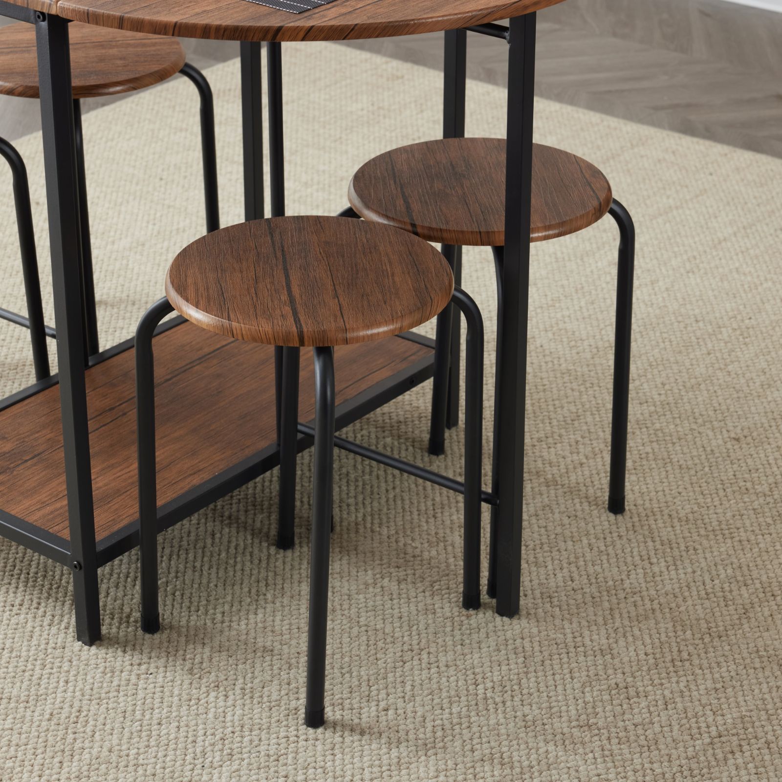 チェア4脚 コンパクトサイズ