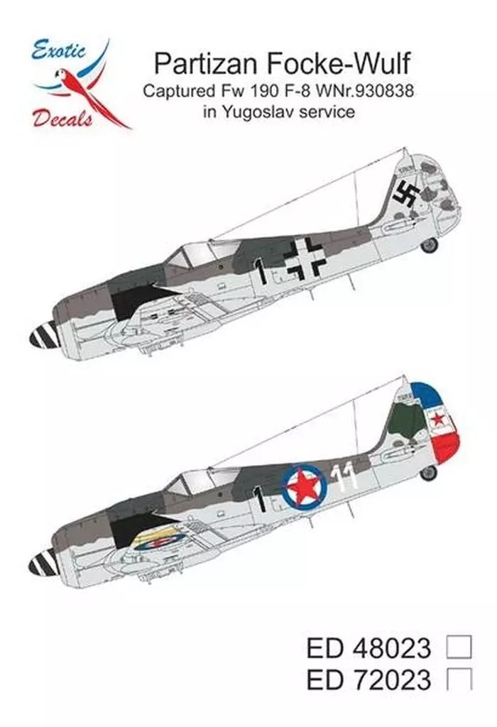 中古】塗料・工具 1/48 パルチザンのフォッケウルフ