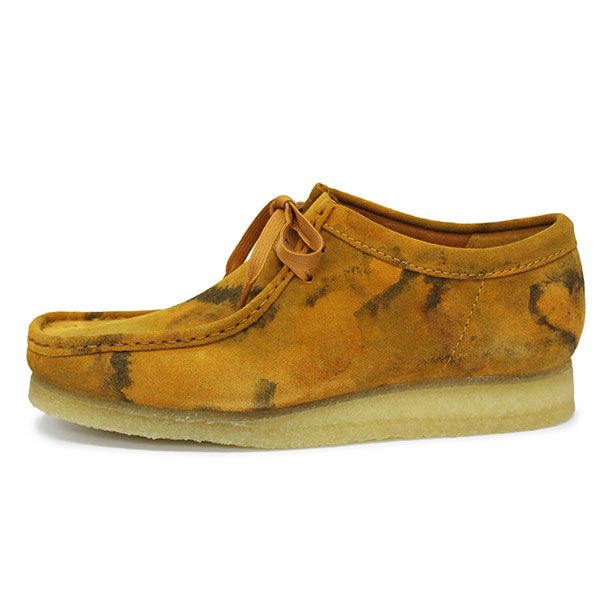 数量限定！Clarks (クラークス) 26162484 Wallabee ワラビー メンズシューズ Tumeric Camo CL040 clarks UK9.5-約27.5cm バックル 革靴