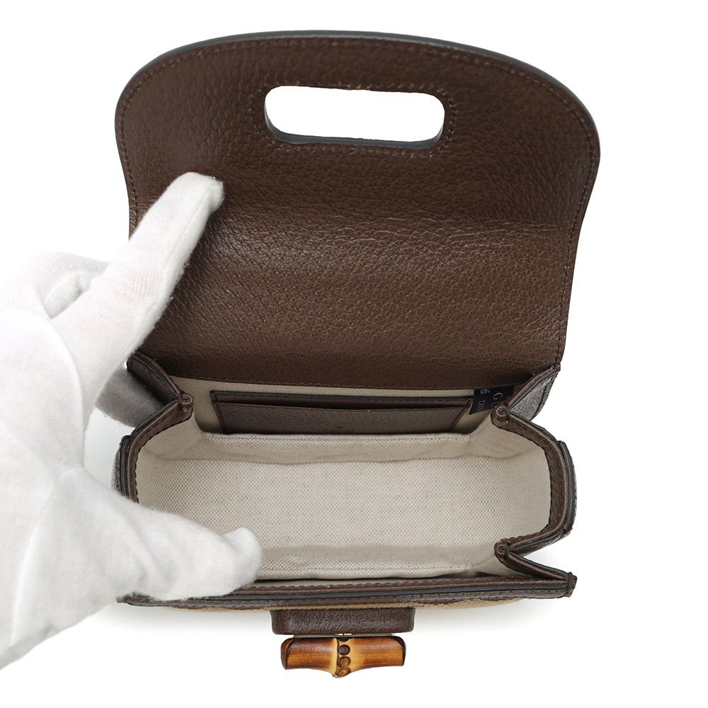 グッチ ハンドバッグ バンブー 1947 ジャンボGG ミニ トップハンドル  