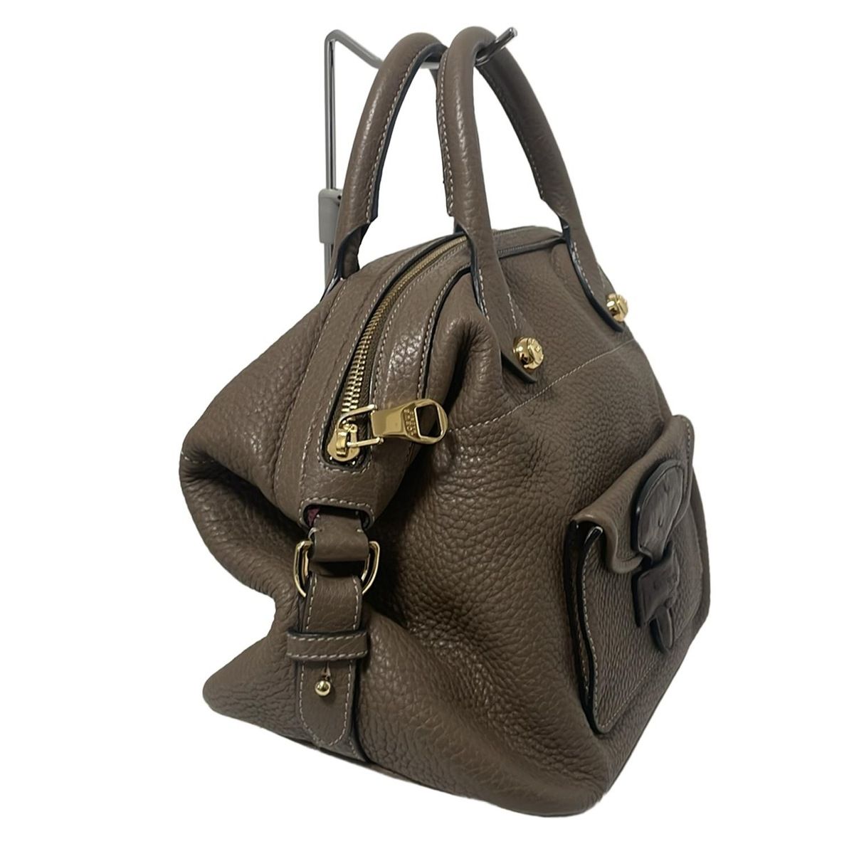 LOEWE(ロエベ) ハンドバッグ メイ ブラウン×ダークブラウン