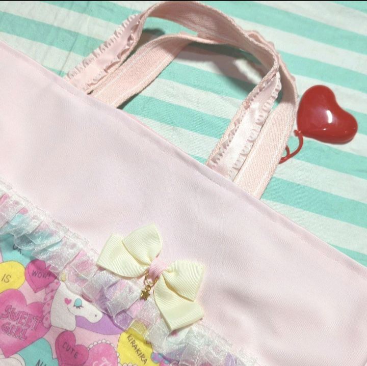 ユニコーン　レッスンバッグ　上履き入れ　体操着袋　給食袋　セット　女子 ユニコーン レッスンバッグ 上履き入れ 体操着袋 給食袋 セット