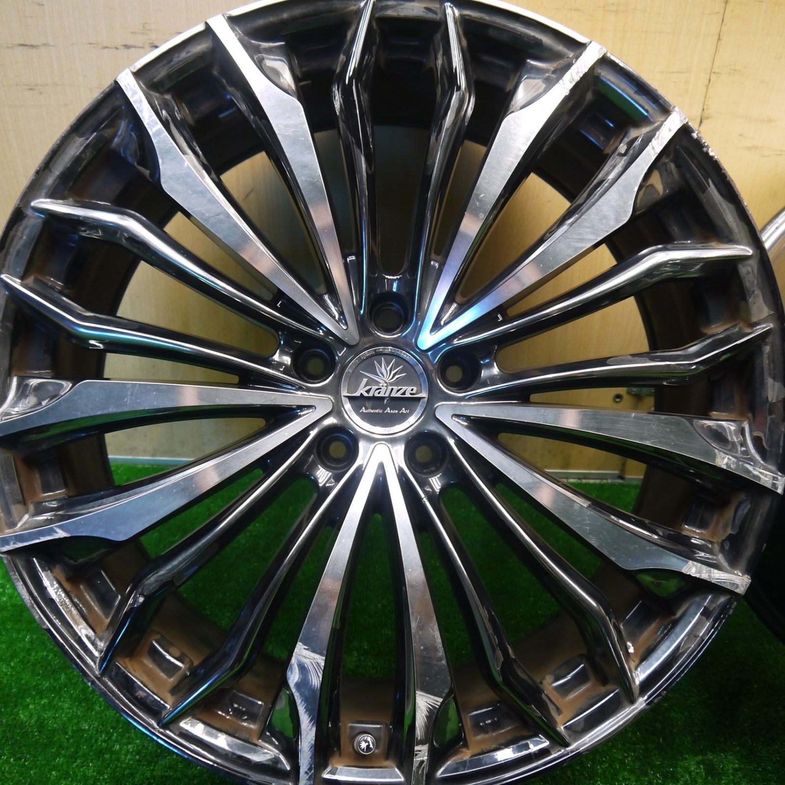 4本価格 Kranze Felsen 358EVO weds 21インチ ホイール 21×8.5J クレンツェ フェルゼン 358 エボ PCD114.3 5H 現状品 5100805Hホ